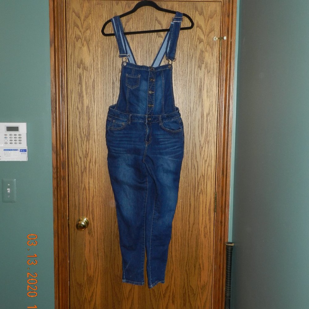 Women's Wax Jeans Bib Skinny Overalls